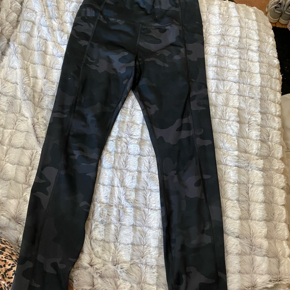 Black Camouflage Pants
